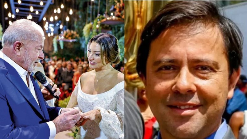 Casamento do ex-presidente Lula e Janja; e o ex-servidor Antônio de Pádua Freitas Moreira Junior - Ricardo Stuckert / Divulgação