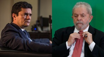 Moro (à esqu.) e Lula (à dir.) - Getty Images