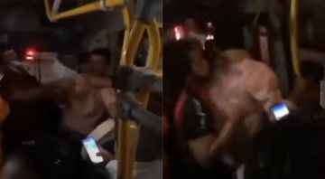 Mulher reagindo à importunação sexual em Belém, PA - Divulgação/Vídeo/g1