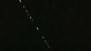 Pontos de luz avistados no céu noturno europeu - Reprodução / Vídeo / BBC