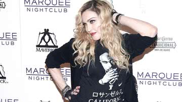 A cantora e atriz Madonna durante aparição pública - Getty Images