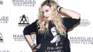 A cantora e atriz Madonna durante aparição pública - Getty Images
