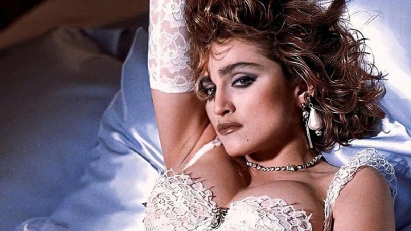 Madonna durante o photoshoot do álbum 'Like a Virgin' - Divulgação/Madonna