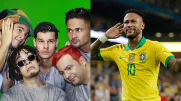 Banda Mamonas Assassinas - O Legado (esq.) e o jogador Neymar (dir.) - Divulgação / DennyArtt e Getty Images