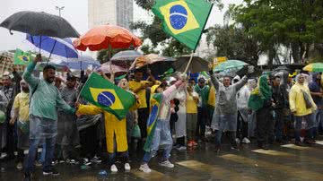 Bolsonaristas em manifestações após a vitória de Lula nas eleições - Getty Images