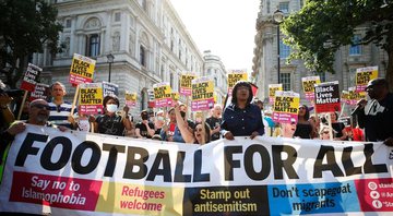 Passeatas antirracistas na Inglaterra - Getty Images