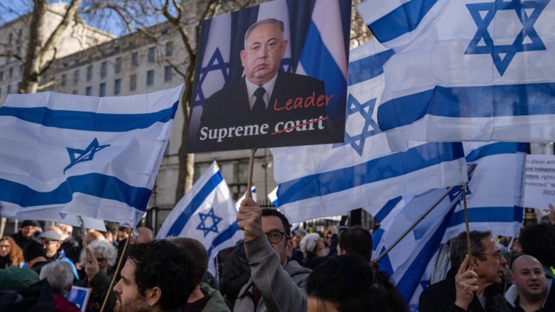 Manifestações em Israel contra a reforma judicial - Getty Images