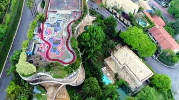 Vista aérea de mansão no Morumbi - Divulgação / YouTube / RecordTV