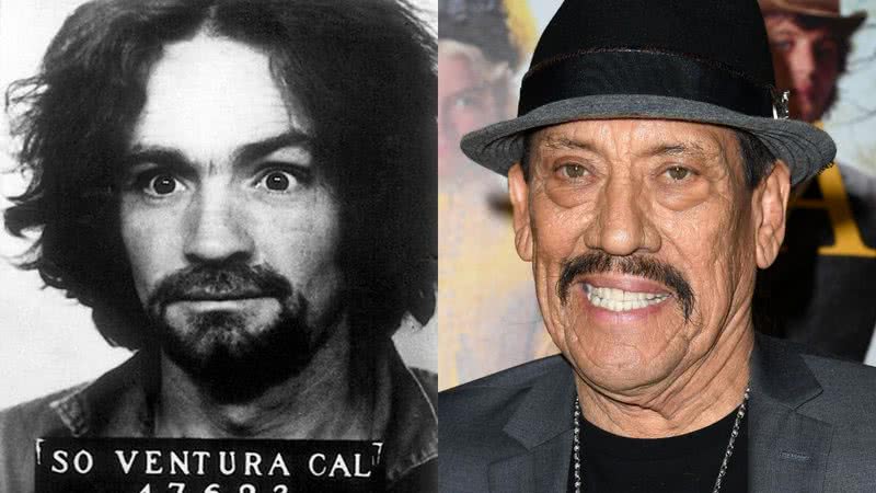 Charles Manson e o ator Danny Trejo - California Department of Corrections and Rehabilitation via Wikimedia Commons/Getty Images