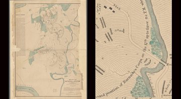Digitalização do mapa da SG Elliott encontrado na Biblioteca Pública de Nova York - Divulgação/Biblioteca Pública de Nova York
