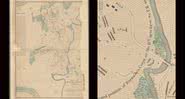 Digitalização do mapa da SG Elliott encontrado na Biblioteca Pública de Nova York - Divulgação/Biblioteca Pública de Nova York