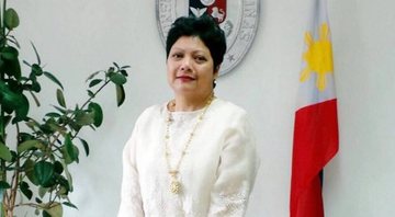 Fotografia de Marichu Mauro, a embaixadora das Filipinas no Brasil - Divulgação/Departamento de Relações Exteriores das Filipinas