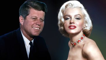 Montagem contendo Marilyn Monroe e John F. Kennedy - Divulgação / Klimbim / Domínio Público