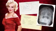 Montagem de Marilyn Monroe com documentos médicos - Divulgação / Klimbim / Julien's