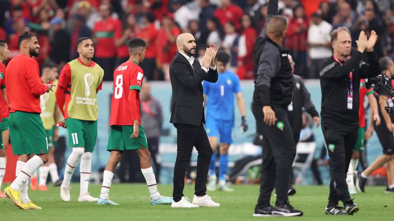 Seleção do Marrocos após eliminação na Copa do Mundo 2022 - Getty Images