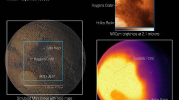 Imagem inédita de Marte divulgada pela Nasa - Divulgação / NASA