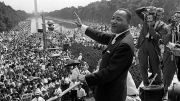 O líder Martin Luther King Jr. - Wikimedia Commons, sob licença Creative Commons