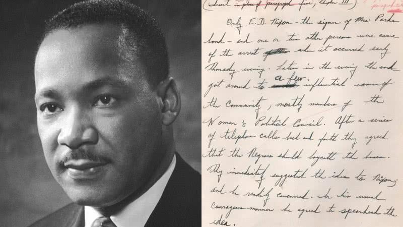 Martin Luther King Jr. e o rascunho à venda