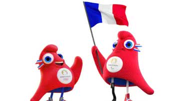 Imagem dos mascotes dos Jogos Olímpicos e Paralímpicos de Paris 2024 - Divulgação / Redes Sociais / Twitter