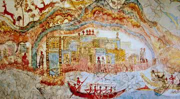 Pintura mostra o antigo mundo mediterrâneo - Wikimedia Commons