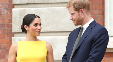 O príncipe Harry e a esposa Meghan Markle - Getty Images