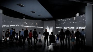 Imagem interior do Memorial do Holocausto - Divulgação/IDG