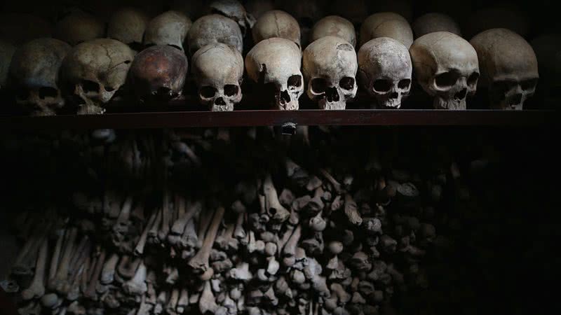 Imagem do Memorial do Genocídio de Nyamata - Getty Images