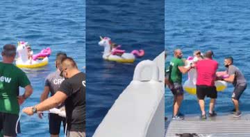 Imagens do resgate da menina de quatro anos - Divulgação/Youtube/Greek City Times