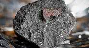 O meteorito que caiu no Reino Unido - Divulgação/Natural History Museum