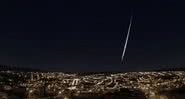 Vista do meteoro em Oliveira, Minas Gerais - Divulgação/Clima ao Vivo