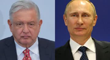 Presidente do México (à esqu.) e presidente da Rússia (à esqu.) - Getty Images