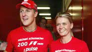 Michael Schumacher e a esposa, Corinna - Getty Images