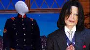 Imagem mostra a jaqueta e o astro da música pop, Michael Jackson - Getty Images