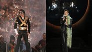 Michael Jackson e Harry Styles em apresentações - Getty Images