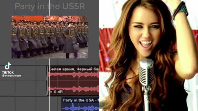 O vídeo que mistura a música de Miley Cyrus com canção da URSS - Reprodução/Vídeo/Youtube