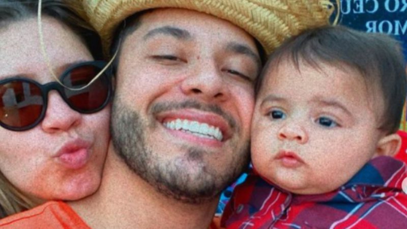 Marília, o ex-marido e o filho - Divulgação/Instagram/@mariliamendoncacantora