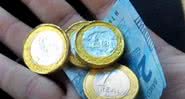 Imagem das moedas recebidas pelo motorista - Divulgação