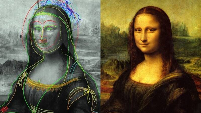 Traços encontrados por trás da Mona Lisa - Pascal Cotte
