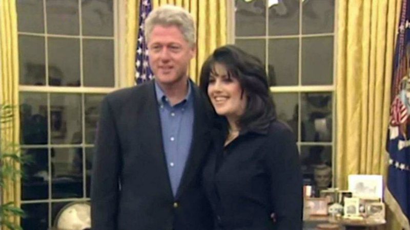 Monica Lewinsky e Bill Clinton durante período - 'Divulgação/Vídeo/Youtube