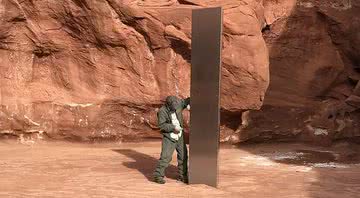 Imagem do obelisco misterioso - Utah Department of Public Safety