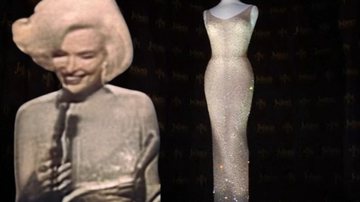 Registros colorizados de Monroe em montagem com o vestido - Divulgação/Vídeo/Youtube/DW