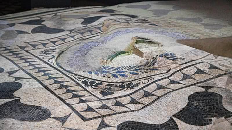 Mosaico encontrado em Roma - Divulgação/Domus Aventino