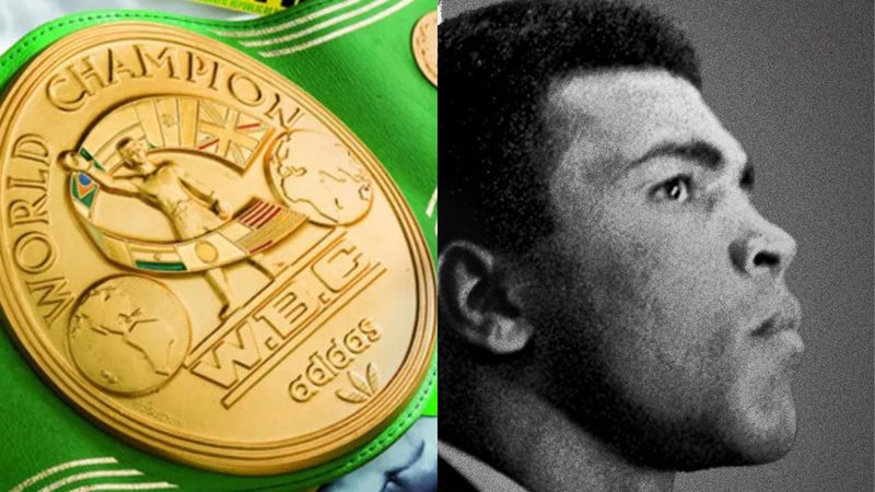 Cinturão do WBC e Muhammad Ali - Divulgação/Heritage Auctions / Netflix