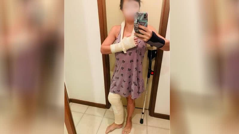 Mulher foi atacada depois de danificar carro de homem que estava em festa clandestina - Divulgação