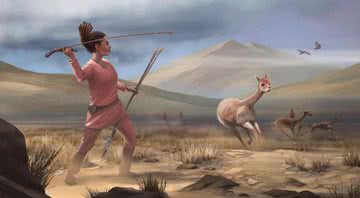Ilustrarão de uma mulher caçando - Divulgação/Matthew Verdolivo