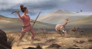 Ilustrarão de uma mulher caçando - Divulgação/Matthew Verdolivo
