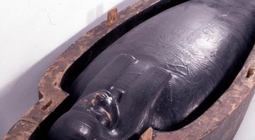 Gosma preta era utilizada também em cima dos sarcófagos - Divulgação