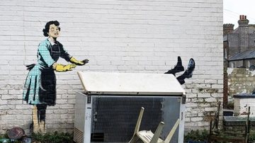 Mural de Banksy - Divulgação / Redes Sociais