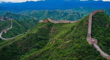 Grande Muralha da China vista de cima - Divulgação/Wikimedia Commons/Severin.stalder