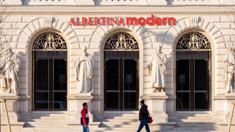 Parte da frente do Museu Albertina, um dos mais prestigiosos da Áustria - Getty Images